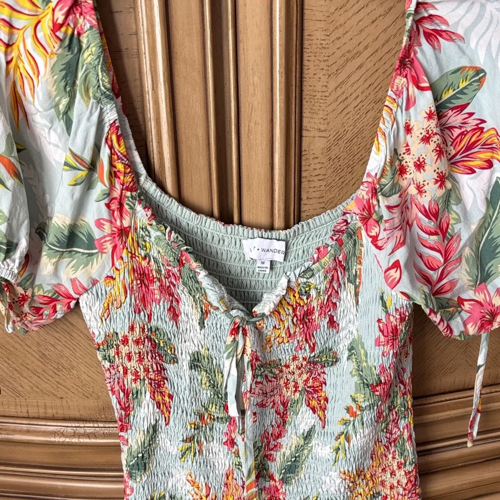 Lost + Wander Floral Midi Dress - Multicolor - Picture 2 of 6